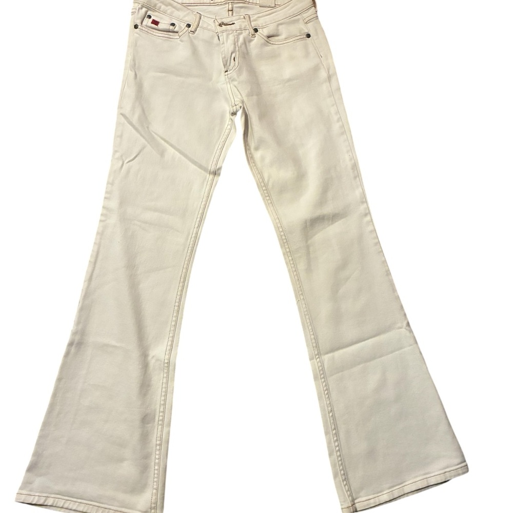 Paris Blues Women's Cream Boot Cut Jeans